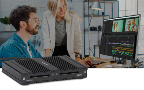 Sonnet SF3 CFast 2.0 Pro Card Reader – Dual-Slot Thunderbolt 3 Sonnet SF3 CFast 2.0 Pro Card Reader – Dual-Slot Thunderbolt 3